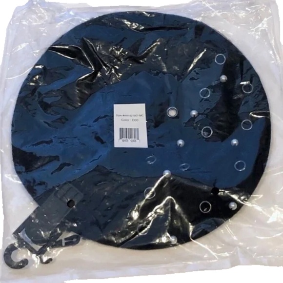 Women's August Hats Grommet/Pearl Embellished Wool Blend Beret, Black OSFM - Picture 2 of 8